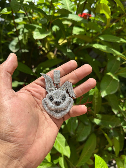 Custom Iced Out face pendant Hip Hop Pendant/ 925Silver Pendant/ Hip Hop Pendant/ Diamond Jewelry/ Hip Hop Jewelry For Men/ Gift For Him