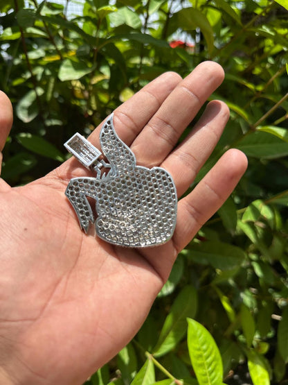 Custom Iced Out face pendant Hip Hop Pendant/ 925Silver Pendant/ Hip Hop Pendant/ Diamond Jewelry/ Hip Hop Jewelry For Men/ Gift For Him