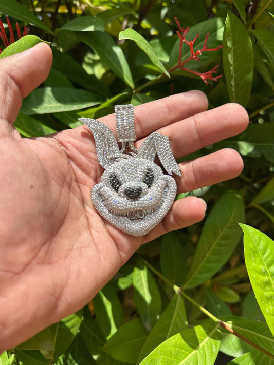 Custom Iced Out face pendant Hip Hop Pendant/ 925Silver Pendant/ Hip Hop Pendant/ Diamond Jewelry/ Hip Hop Jewelry For Men/ Gift For Him