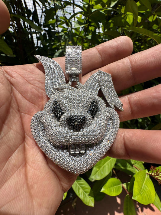 Custom Iced Out face pendant Hip Hop Pendant/ 925Silver Pendant/ Hip Hop Pendant/ Diamond Jewelry/ Hip Hop Jewelry For Men/ Gift For Him