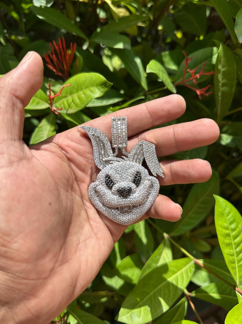 custom iced out face pendant hip hop pendant/ 925silver pendant/ hip hop pendant/ diamond jewelry/ hip hop jewelry for men/ gift for him