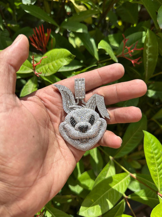 Custom Iced Out face pendant Hip Hop Pendant/ 925Silver Pendant/ Hip Hop Pendant/ Diamond Jewelry/ Hip Hop Jewelry For Men/ Gift For Him