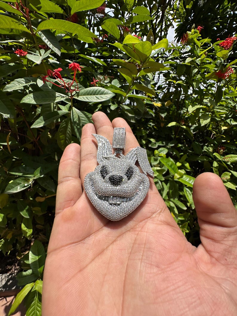 custom iced out face pendant hip hop pendant/ 925silver pendant/ hip hop pendant/ diamond jewelry/ hip hop jewelry for men/ gift for him