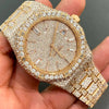 Fully iced out moissanite diamond watch