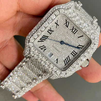 Moissanite Diamond Full Iced Out Watch for Sports