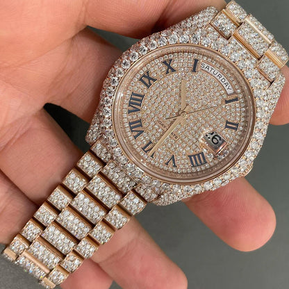 Luxury Full Iced Out Moissanite Diamond Watch for Men