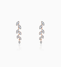 Rose Gold Cascade Diamond Earrings