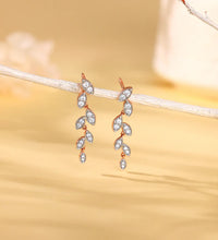 Rose Gold Cascade Diamond Earrings