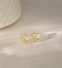 Gold Unravel Diamond Earrings