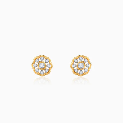 Gold Bloom Buddies Diamond Earrings
