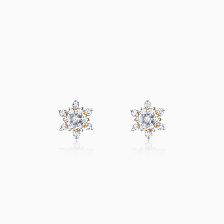 gold empress spark diamond earrings
