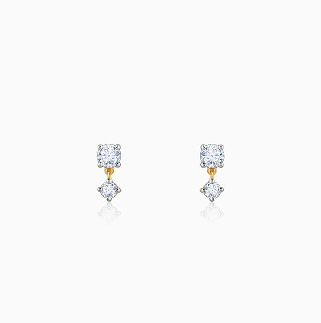 Gold Paseo Diamond Studs