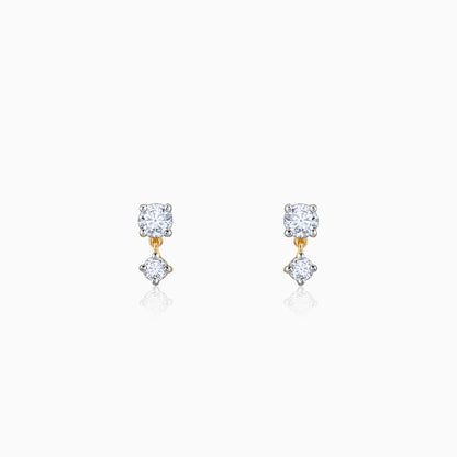 Gold Paseo Diamond Studs