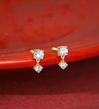 Gold Paseo Diamond Studs