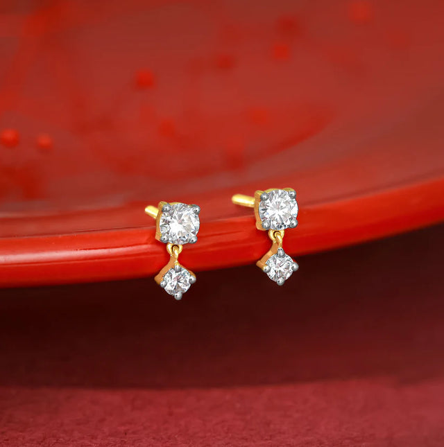 Gold Paseo Diamond Studs