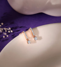 Rose Gold Amazed Diamond Earrings