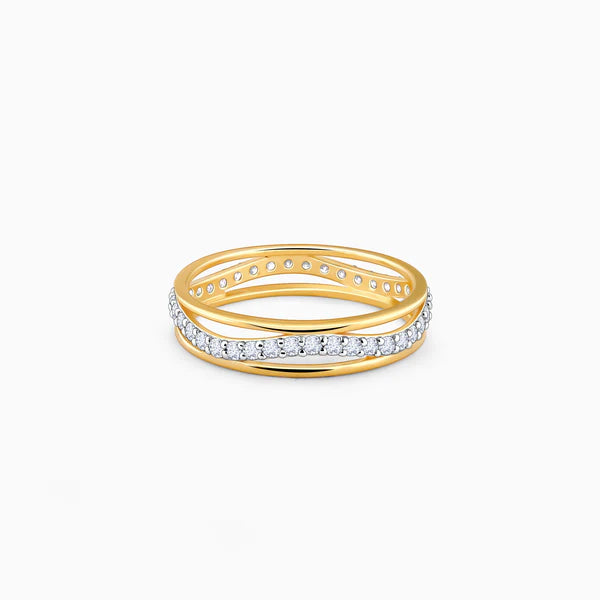 gold vesper diamond ring