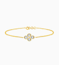 Gold Heavenly Floral Diamond Bracelet