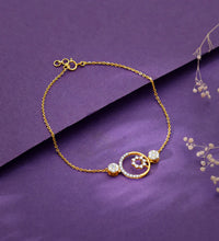 Gold Circular Magic Diamond Bracelet