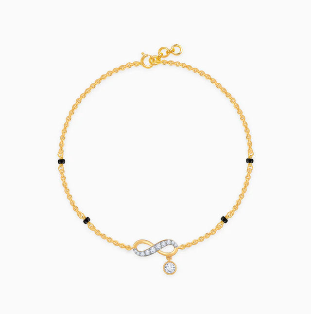 Gold Nitya Diamond Mangalsutra Bracelet