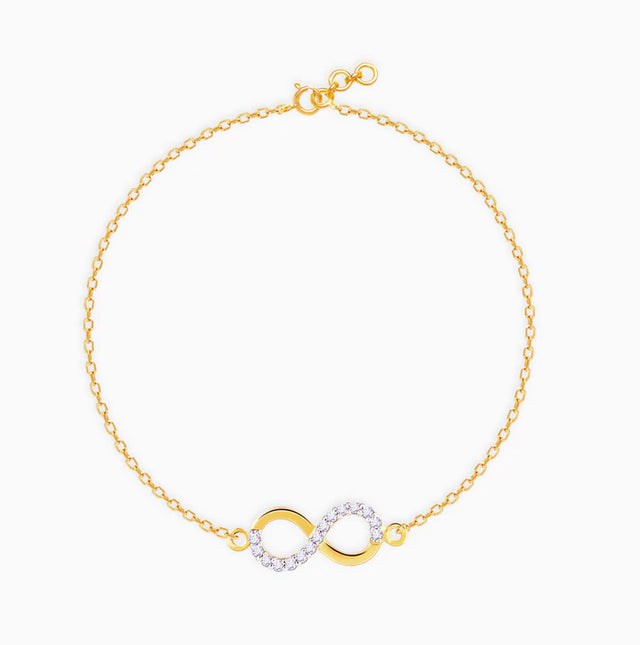 Gold Infinity Magic Diamond Bracelet