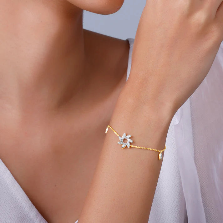 gold belezza diamond bracelet