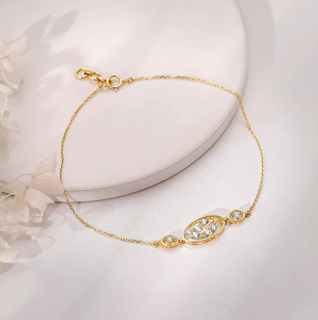 Gold The Leaf Diamond Bracelet