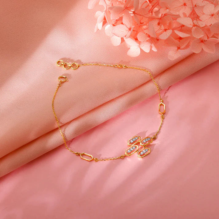 gold your grace diamond bracelet