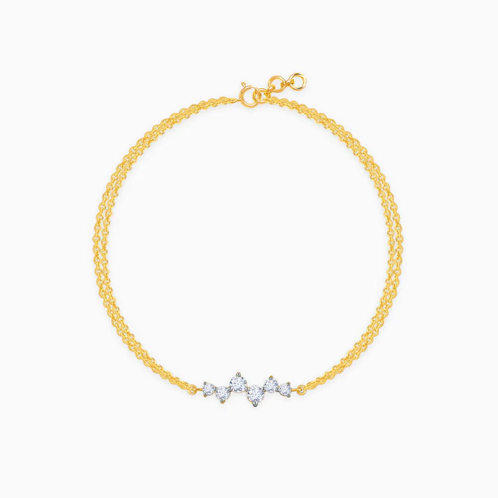 gold cirra diamond bracelet
