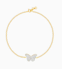 Gold Mysterious Butterfly Diamond Bracelet