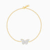 Gold Mysterious Butterfly Diamond Bracelet