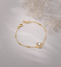 Gold Lithos Diamond Bracelet