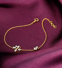 Gold Floral Magic Diamond Bracelet