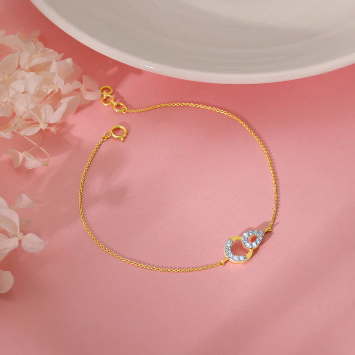 gold ember diamond bracelet