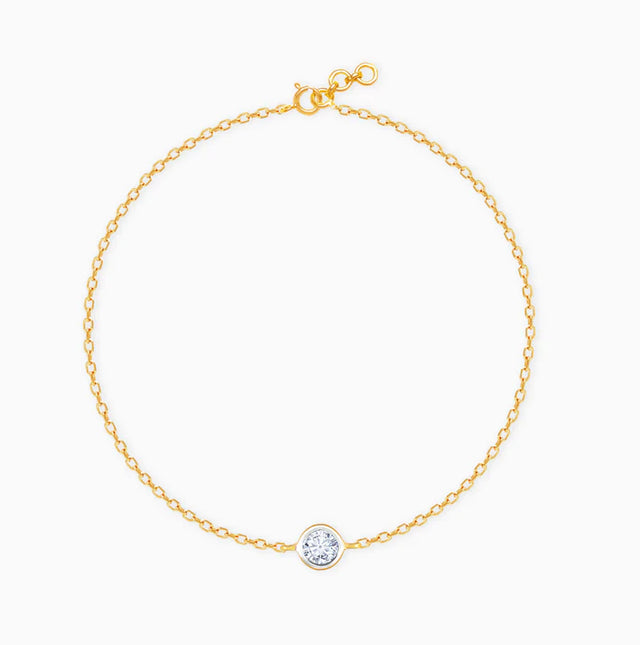 Gold Serene Sparkle Diamond Bracelet