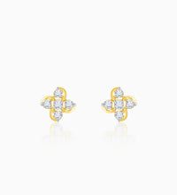 Gold Floral Dream Diamond Earrings