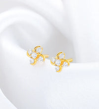 Gold Floral Dream Diamond Earrings