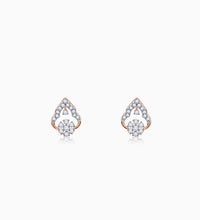 Rose Gold Grogeous Drop Diamond Earrings