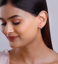 Rose Gold Grogeous Drop Diamond Earrings