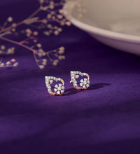 Rose Gold Grogeous Drop Diamond Earrings