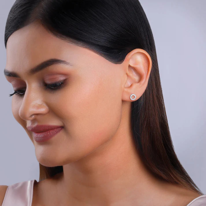 rose gold bold & bae convertible diamond earrings