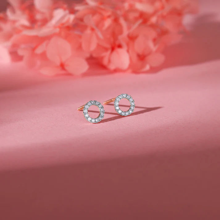 rose gold bold & bae convertible diamond earrings