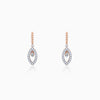 Rose Gold Gleam Diamond Earrings
