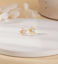 Gold Ornate Springtime Diamond Earrings