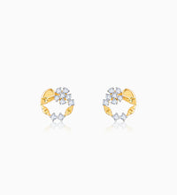 Gold Unfurl Diamond Earrings