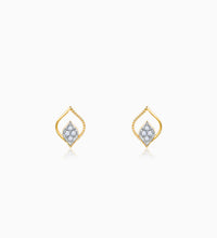 Gold Yaprak Diamond Earrings