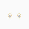 Gold Yaprak Diamond Earrings