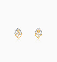 Gold Feuille Diamond Earrings