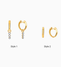 Gold Splendere Diamond Hoop Earrings