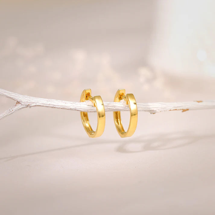 Gold Splendere Diamond Hoop Earrings